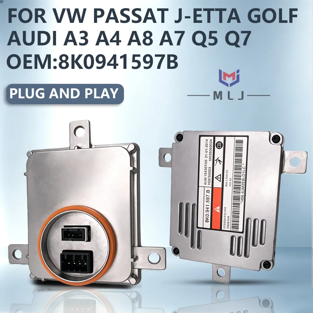 For VW Golf Passat Jetta For Audi A3 A4 A8 A7 Q5 Q7 HID Headlight 8K0941597B Module 8K0 941 597 B Plug And Play DRL Ballast