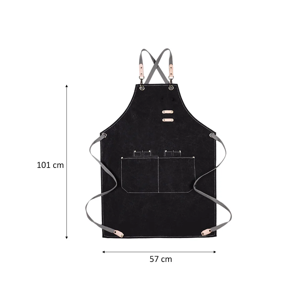 

Coffee For Adults Canvas Cooking Apron Adjustable Halter With Pocket Kitchen Baking Serving Apron For Restaurant Cafe
