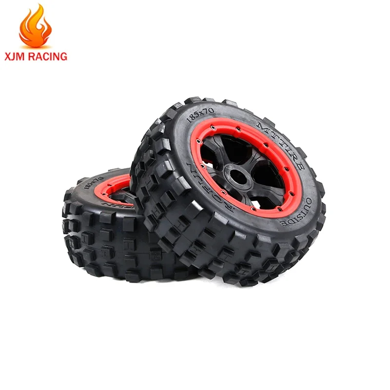 Knobby Wheel Tire 2PCS 185x70mm for 1/5 Losi 5ive T Rofun Rovan Lt Kingmotor X2 BAjA 5S SLT V5 QL 5T DTT Fid Rc Car Parts