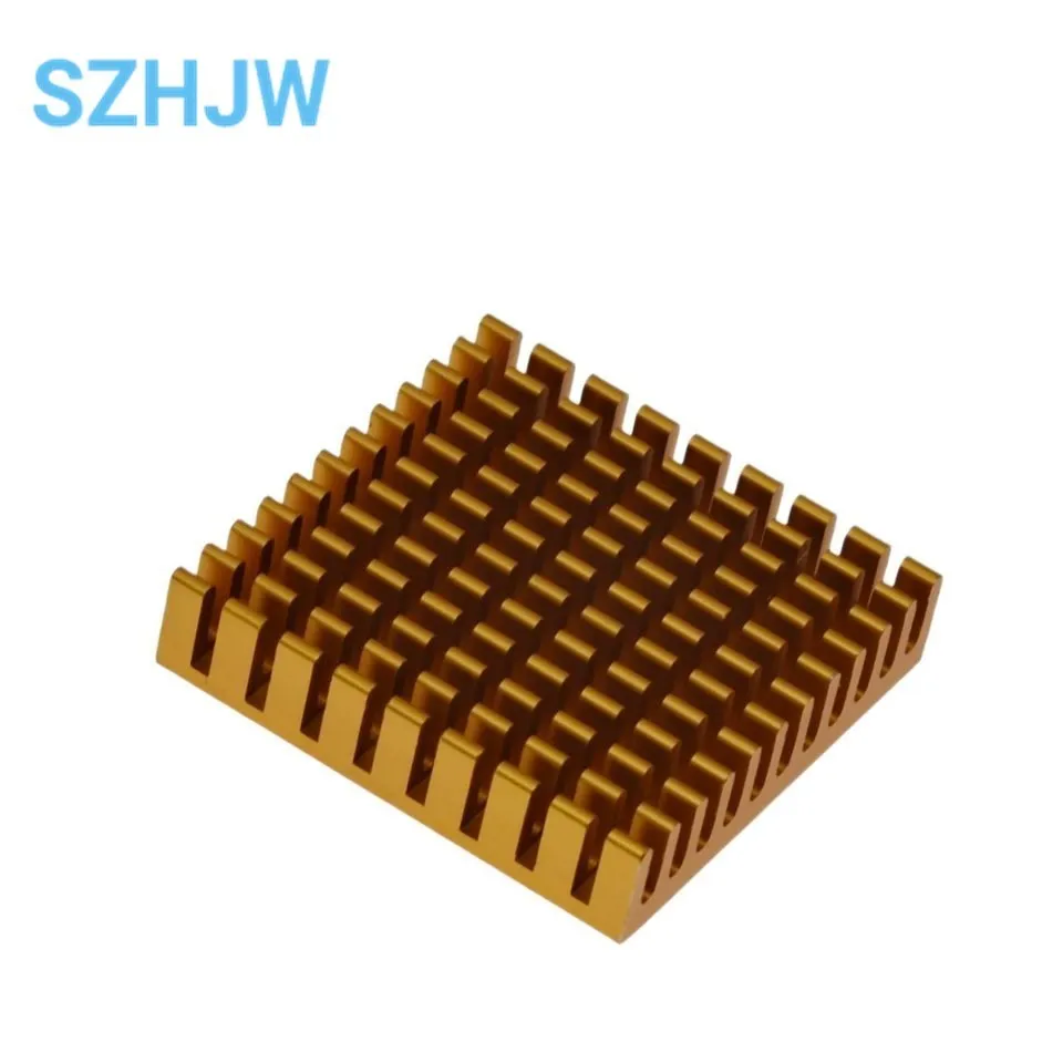 Heatsink Radiator Cooler Radiator 45x45x10MM High Quality High performance Gold Broken Geoove Aluminium Heat Sink 