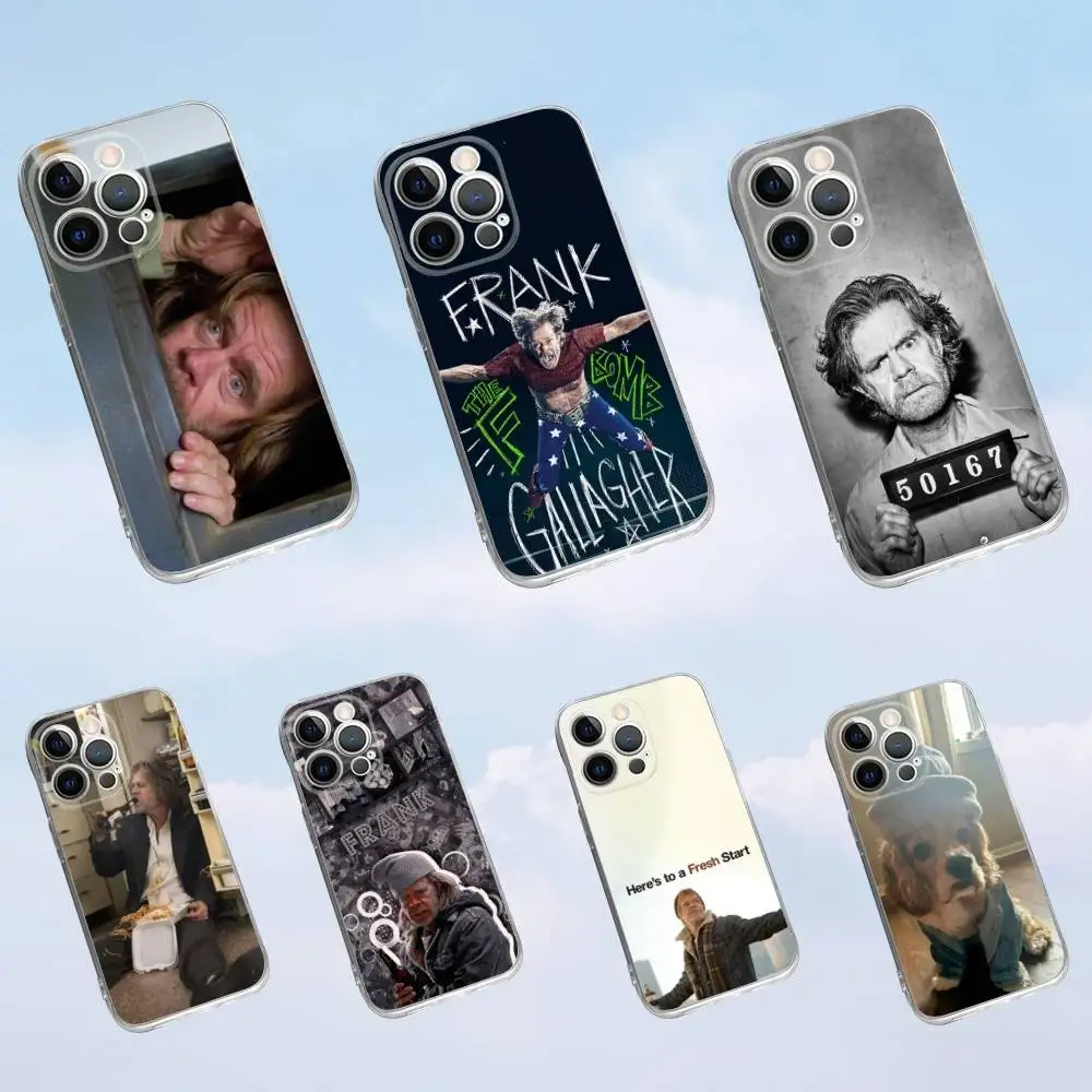 

Frank Gallagher S-Shameless Phone Case For iPhone 16,15,14,13,12,11 Pro,Max,Plus,X,XS,XR,SE,Mini Transparent Silicone Soft