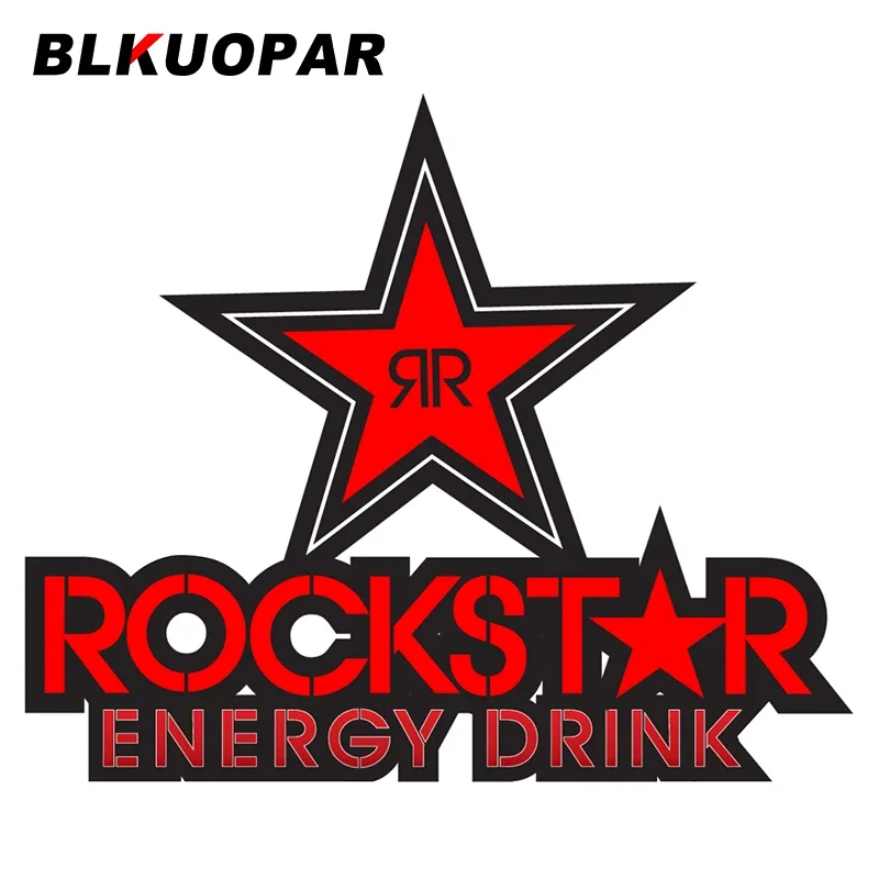 BLKUOPAR for 13cm x 11.1cm for Rockstar Car Stickers Personality Decals JDM Accessories Vinyl Car Wrap Campervan Waterproof