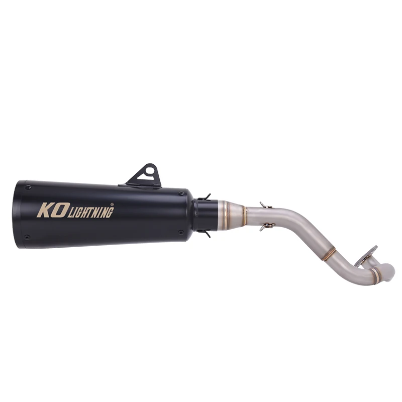 For Honda Navi 110 2017-2025 Motorcycle Full Exhaust System Header Link Pipe Black Tail Muffler Stainless Steel High Performance