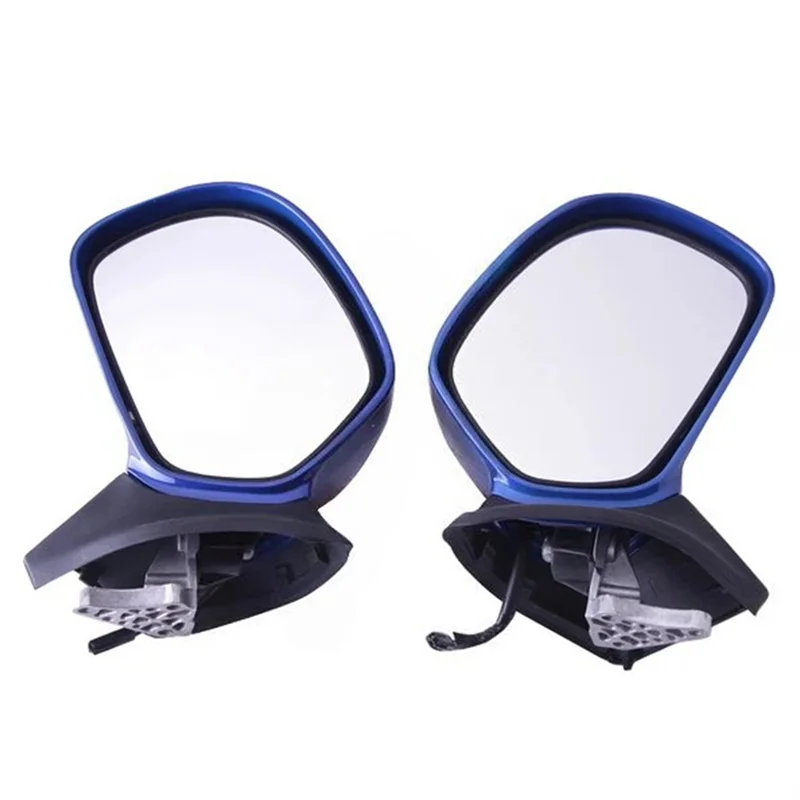 

A04E-Reverse Rear View Mirror 1 Pair Blue Side Rear View Mirror Yellow Signal Lens For Honda Goldwing GL1800 2001- 2017 Turn