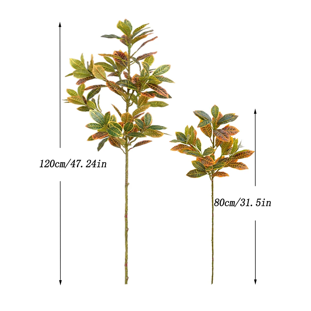 80-120cm Großer Künstlicher Banyanbaum Künstliche Ficus-Pflanzen Plastikbaum-Blätter Hoher Geigenfeigenbaum für Heim-, Party- und Hochzeitsdekoration – Detail 9