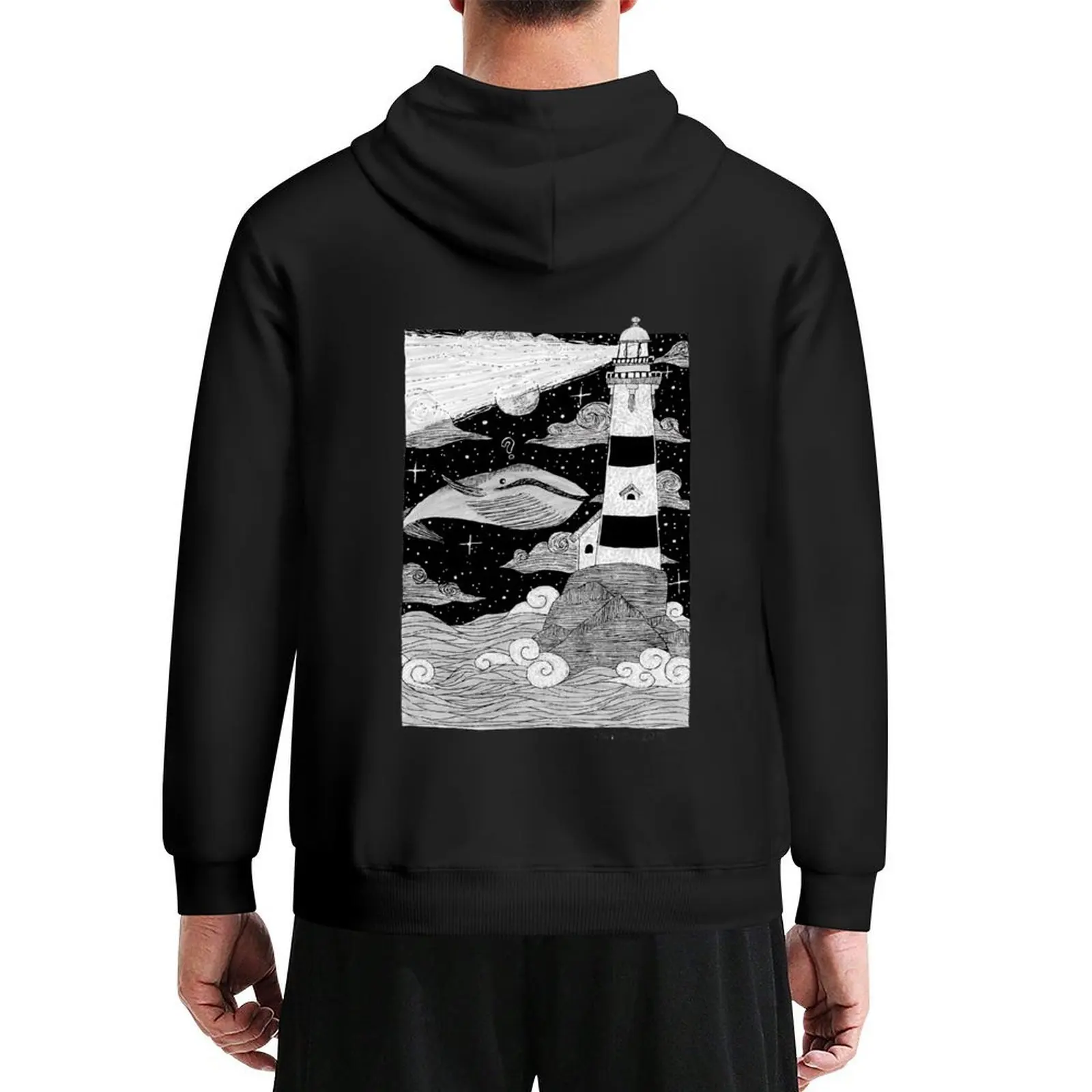 

The Lighthouse- Inktober2017 Hoodie mens clothes anime clothing men's sweat-shirt set men wear new in hoodies & sweatshirts