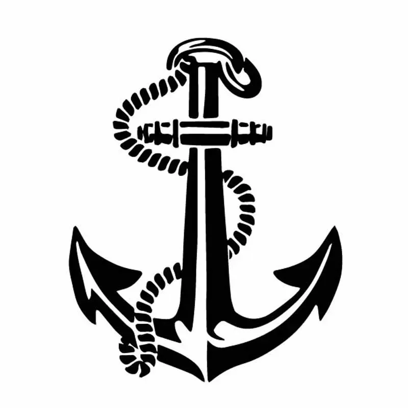 Creativity Car Stickers 3D Ship Boat Anchor Rope Delicate Seaman Travel Decal Appearance Modeling Decoration 12*15CM