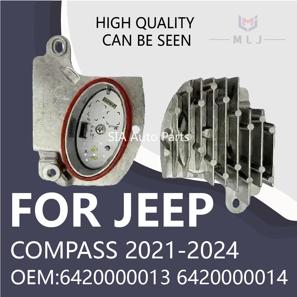 

New Led Module For 2021-2024 Jeep Compass 6420000013 6420000014 Running Light DRL Headlight Car Accessories Angel Eyes