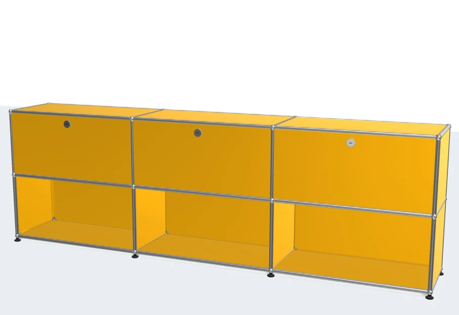 وحدة خزانة من الفولاذ المقاوم للصدأ ذات خزانة بسيطة كورية حديثة #3