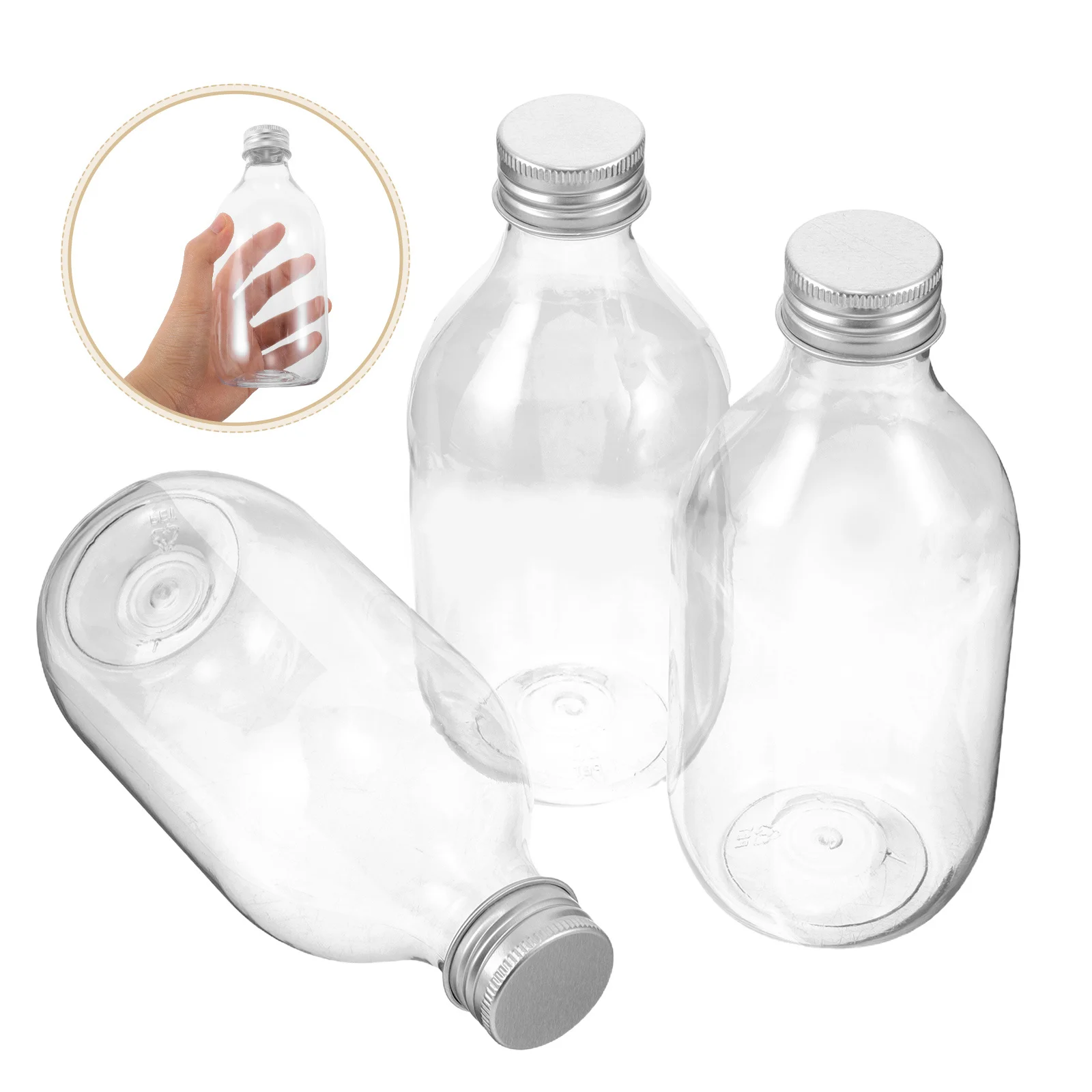 

20Pcs Cold Brew Tea Bottles 350ml Clear Pet Plastic Sealable Containers Caps for Juicing Smoothies Iced Tea Beverages