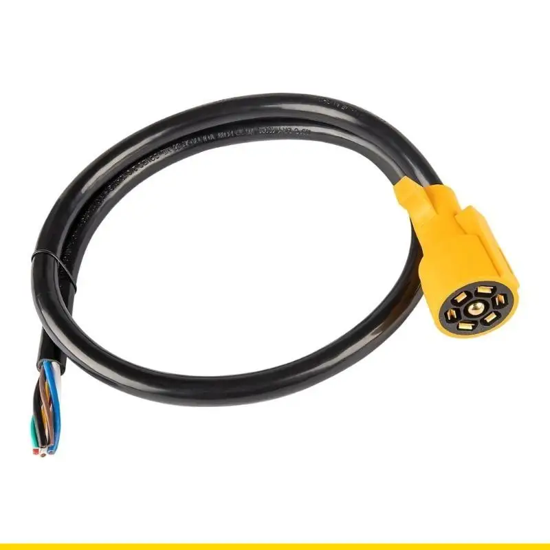 

SZCH Strong 7 Drill Vehicle Trailer End Section with 48 Foot Cord 10 14AWG Clear Bronze Rulings and Sun Immune PVC Protect for