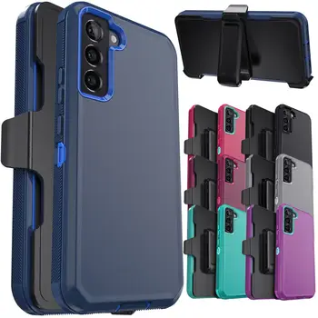 適用於三星 Galaxy S21 S21 Plus S21 Ultra S21 FE 5G 的防震手機殼,超薄堅固耐用,帶有腰帶夾。 10 最佳銷售 三星S21 FE手機殼 - №5