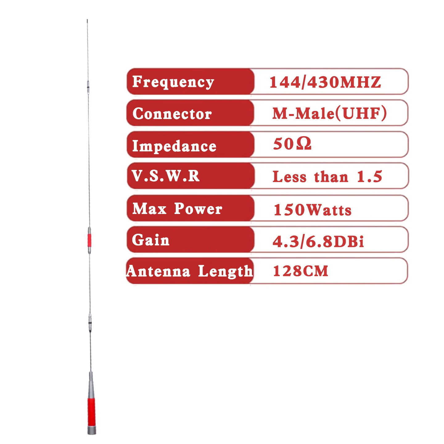 HAR-7700 Antenna Mobile Radio BJ-218 BJ-318 Dual Band VHF UHF 144/430MHz QYT KT-7900D KT-8600 KT-WP12 TYT TH-8600 Radio Aerial