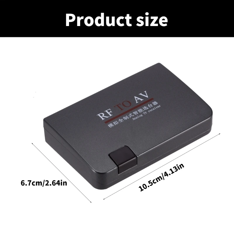 Universal RF to Video Converter Channel Select Supports NTSC Formats for Seamlessly Old Connection