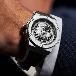 Luxury Brand Automatic Watches Mens Mechanical Watch Fashion Richard Pagani Design Styles Tonneau Mille Wristwatch Man Relogio