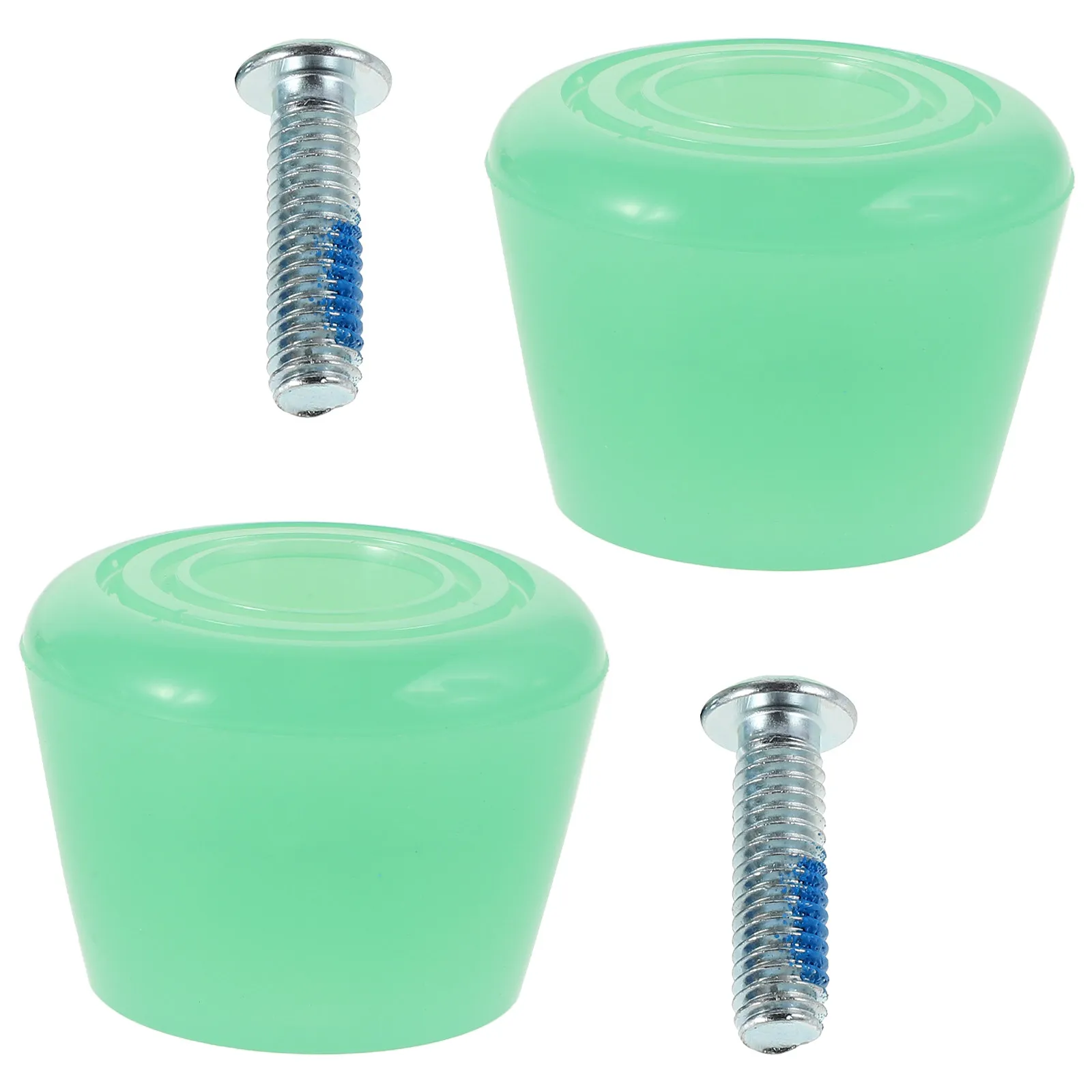 Quad Roller Skate Toe Stops 1 Pair PU Brake Blocks for Double Row Skates Replacement Parts