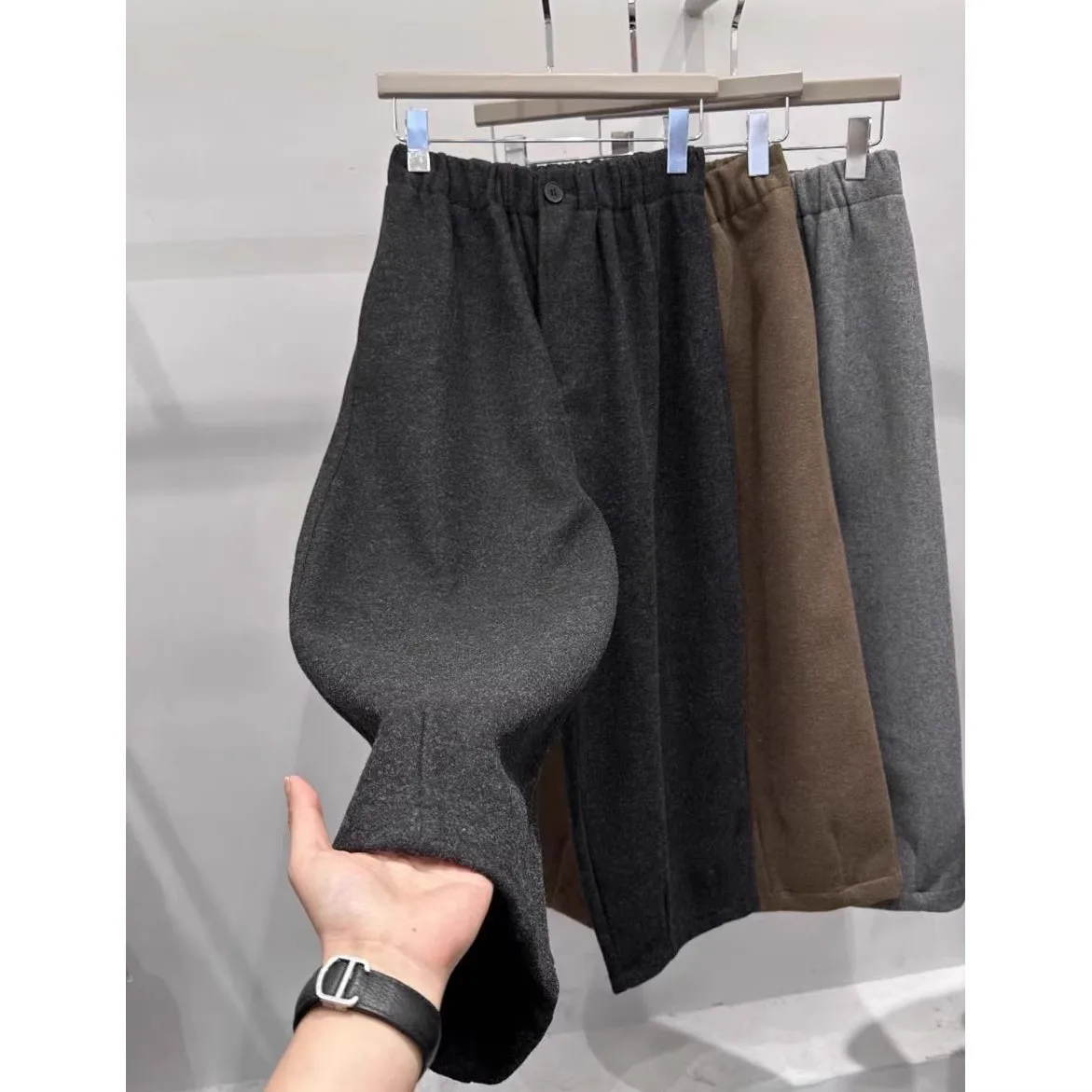 

plus Size Autumn Winter Thi Wide Leg Pants Casual Comfortable Retro Lazy Sle Versatile andmother Pants Trendy Brand Ins