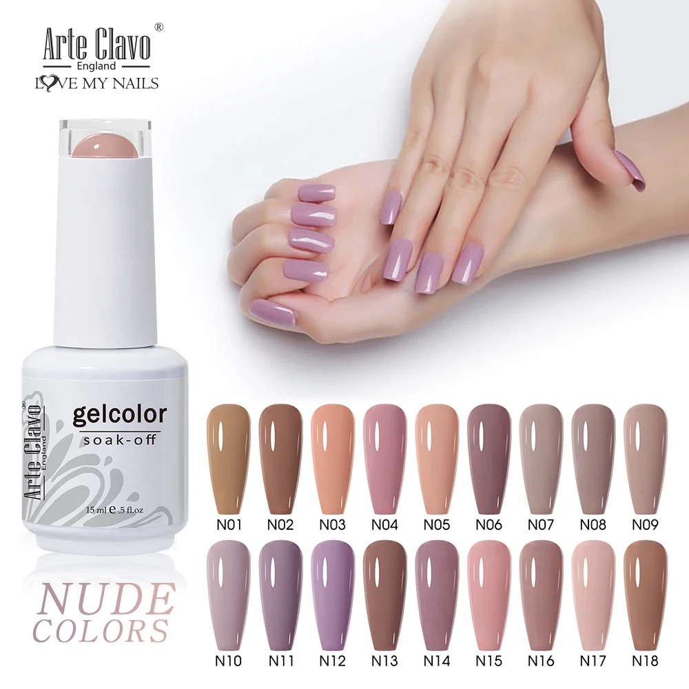 Arte clavo uv gel unha polonês nude 15ml cor rosa série gel laca verniz pintura superior uv & gel led arte do prego híbrido embeber fora