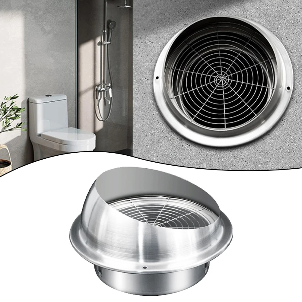 Tapa de conducto de escape de techo y pared de acero inoxidable, tapa de ventilación, válvula de salida impermeable, tubo de escape de ventilación, tapa de salida de Campana Extractora