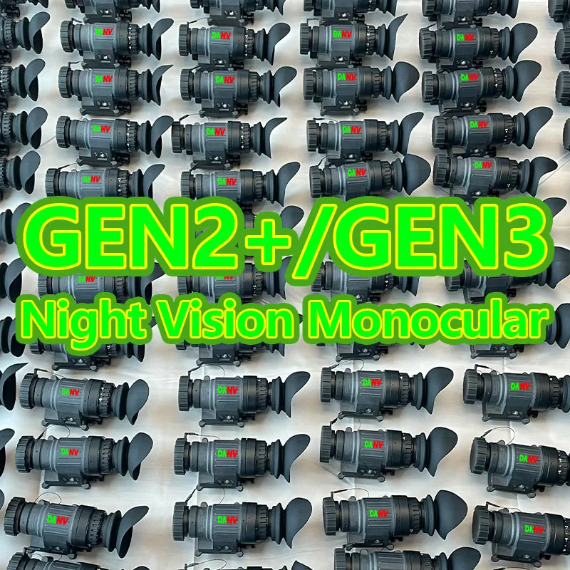 Multipurpose Helmet Green Phosphor FOM1600 High Resolution Infrared NVG Camera Night Vision Monocular Scope