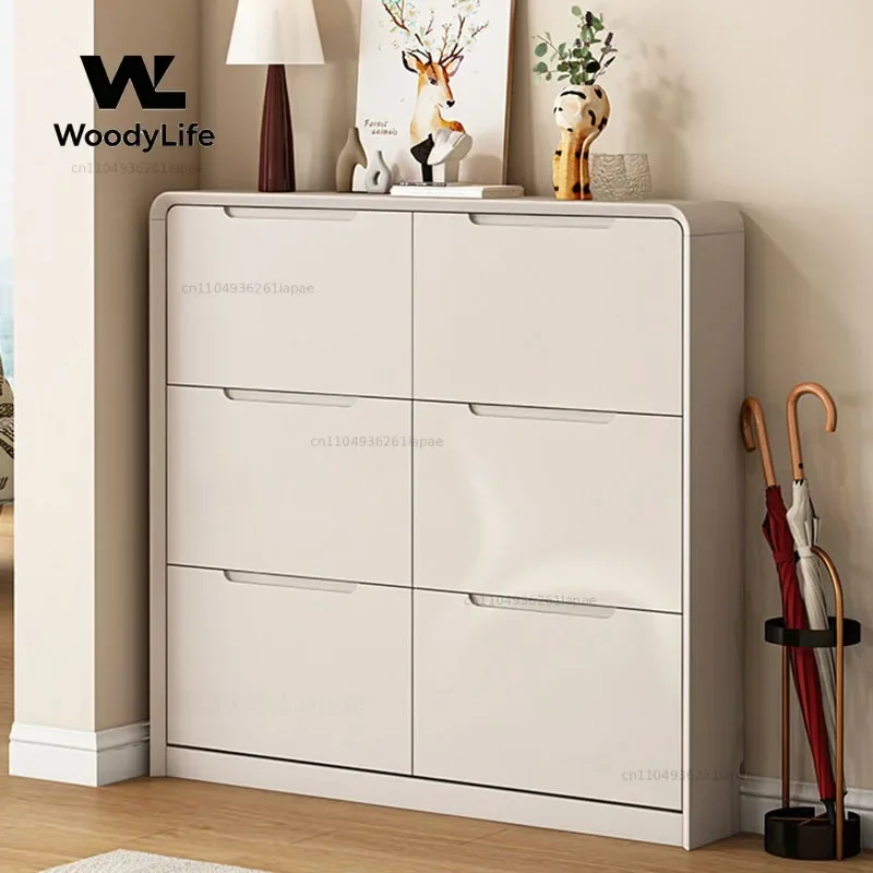 Display Mobile Shoe Shelf Storage Organizer Living Room Luxury Designer Slippers Shoe Cabinet Modern Zapatero Hotel Furniture