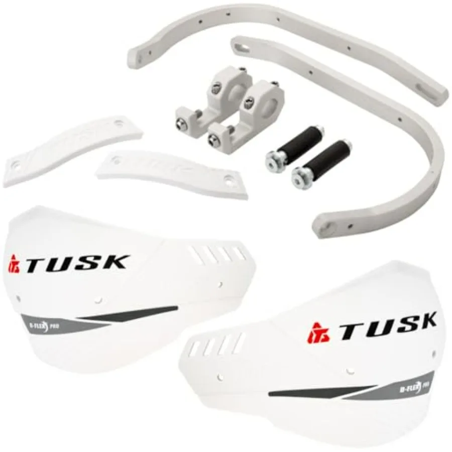 

Рукоятки D-Flex Pro, серебряный стержень/белый пластик — универсальный алюминий, подходящий для руля 1 1/8 дюйма — велосипед для грязи MX, мотокросс, ADV Adve