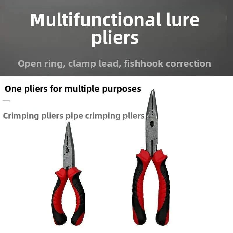 

LIANMAN Multifunctional Fishing Pliers Include Bait Pliers Wire Pliers Long Nose Hooks and Fishing Gear Accessories