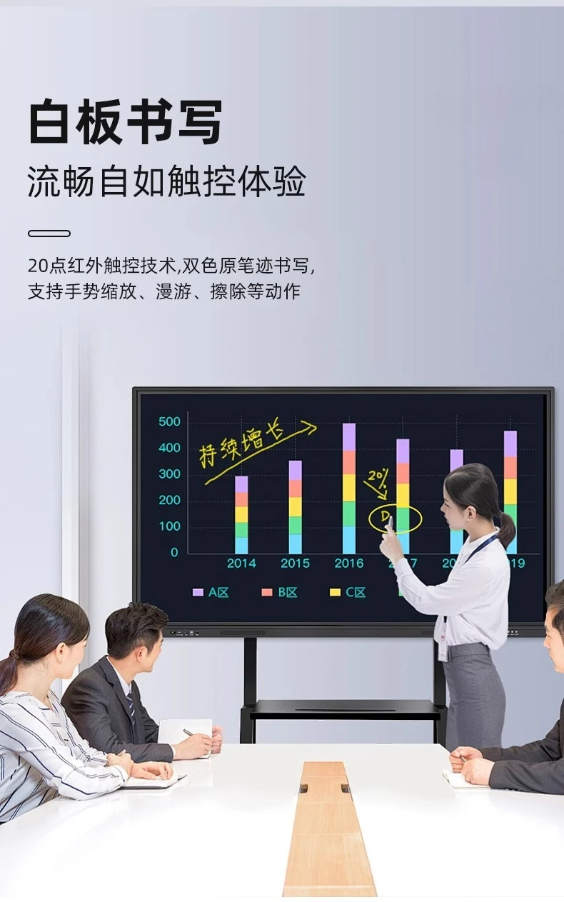 Teaching all-in-one machine Touch electronic whiteboard Live screen projection monitor Mobile TV Multifunctional conference