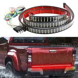 LED Car Tailgate Light Brake Turn Signal Light Pickup Truck Tail Light Running Reverse Light Double Flash Lights 12V 48/60 Inch