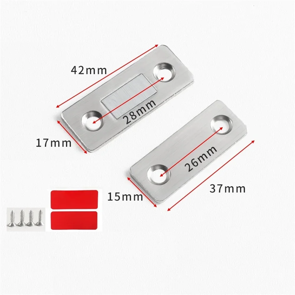 

1pc Magnetic Cabinet Catches Hidden-Door Closer Strong Magnets For Furniture Door Catch For Closet Cupboard Furniture Hardware