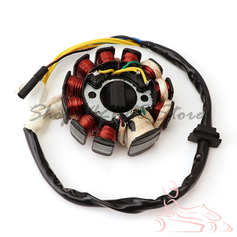 

Glixal GY6 125cc 150cc 11 coil Magneto Alternator Stator for Chinese Scooter Moped ATV Go Kart Quads 152QMI 157QMJ Engine (4+2)