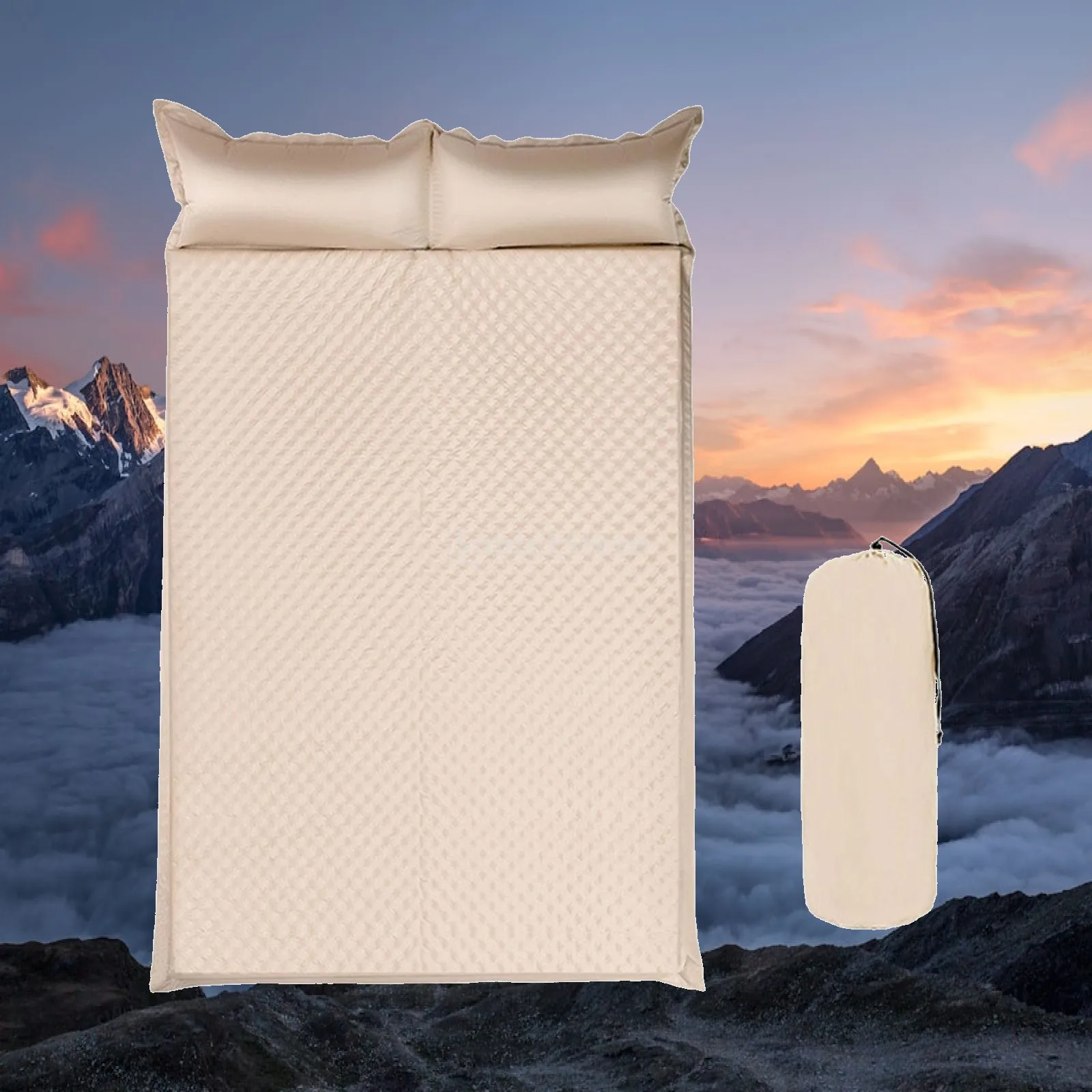 Inflatable Air Mattress with Built in Pump for Outdoor Camping