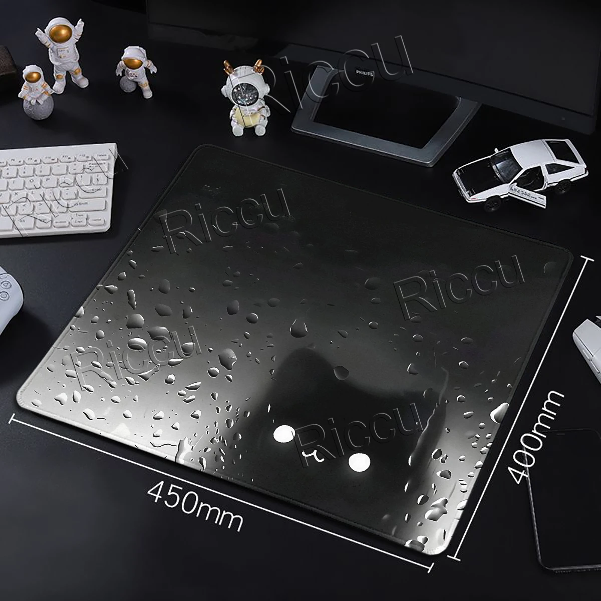Anime Cute Cat Mouse Pad Computer Accessories Game Table Mat Rubber Base Anti-slip Mousepad Office Small XS Decort Desk Pads Rug