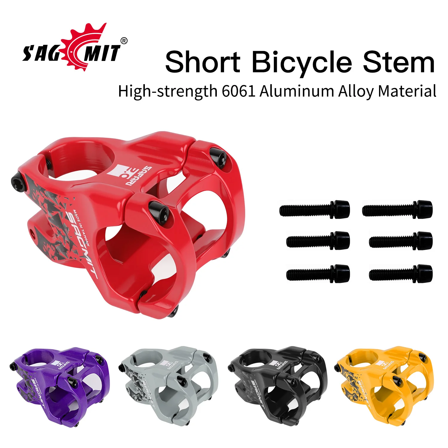 SAGMIT 35MM Ultra-Lightweight Hollow High-Strength Riser 31.8 Mountain Bike Riser  CNC Process