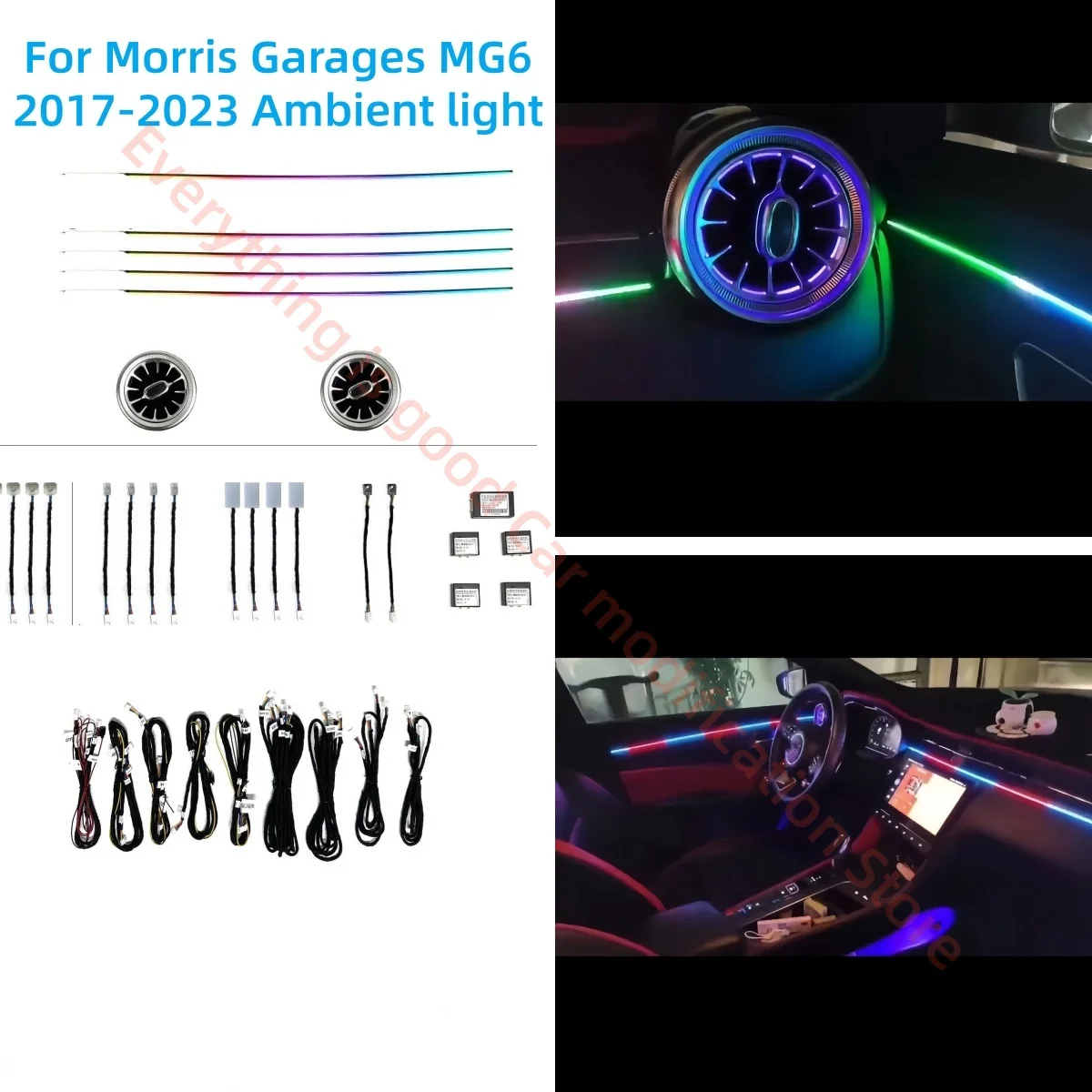 LED Ambient light For Morris Garages MG6 2017-2023 Car Interior Lighting Upgrade Car accessories Luminous vent Atmosphere lamp