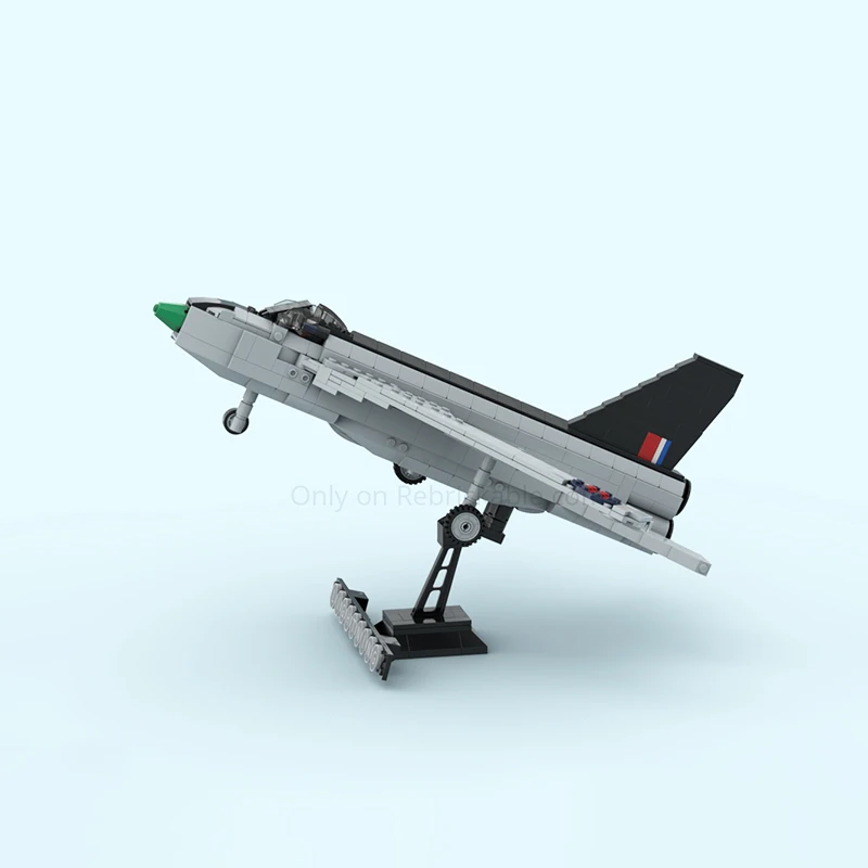 군용 비행기 라이트닝 F.1 XM135 폭격기 MOC 빌딩 블록 모델 DIY 퍼즐 브릭 수집 세트 장난감 선물