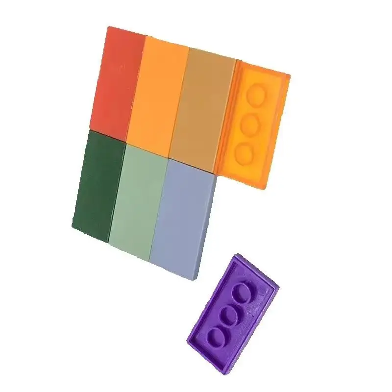 500pcs DIY Building Blocks Figures Bricks Smooth 2x4 Educational Creative Size Compatible With 87079 Plastic Toys for Children