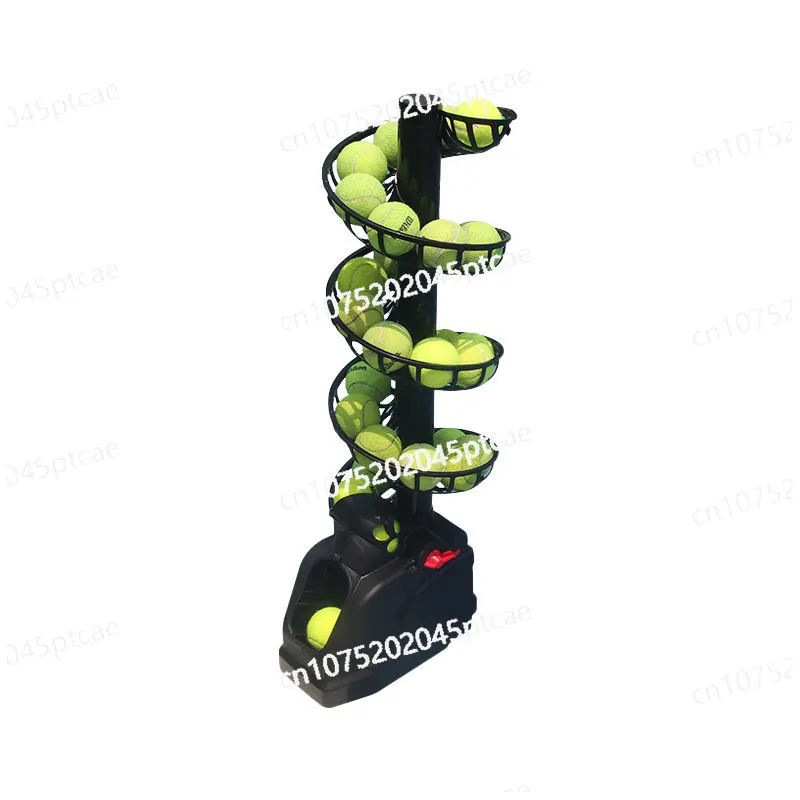 Tennis Ball Machine, Self-practice Throwing Machine, Single with Catch Net, Portable Practice Device, Coach Assistant