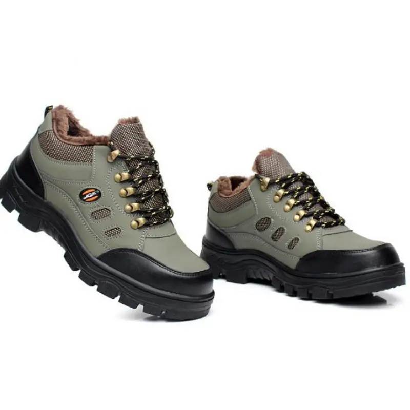 Imagem -06 - Zapatos de Seguridad 2023 Novos Sapatos de Segurança de Inverno dos Homens Pelúcia para o Calor Alta Qualidade Trabalho ao ar Livre Mais Tamanho Sepatu Segurança