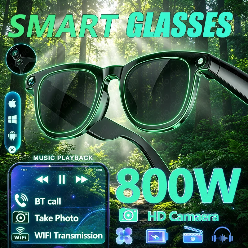 New AI Image Recognition Smart Glasses Conference Translation Photography Video Recording  270mAh AI Conversation Smart Glasses