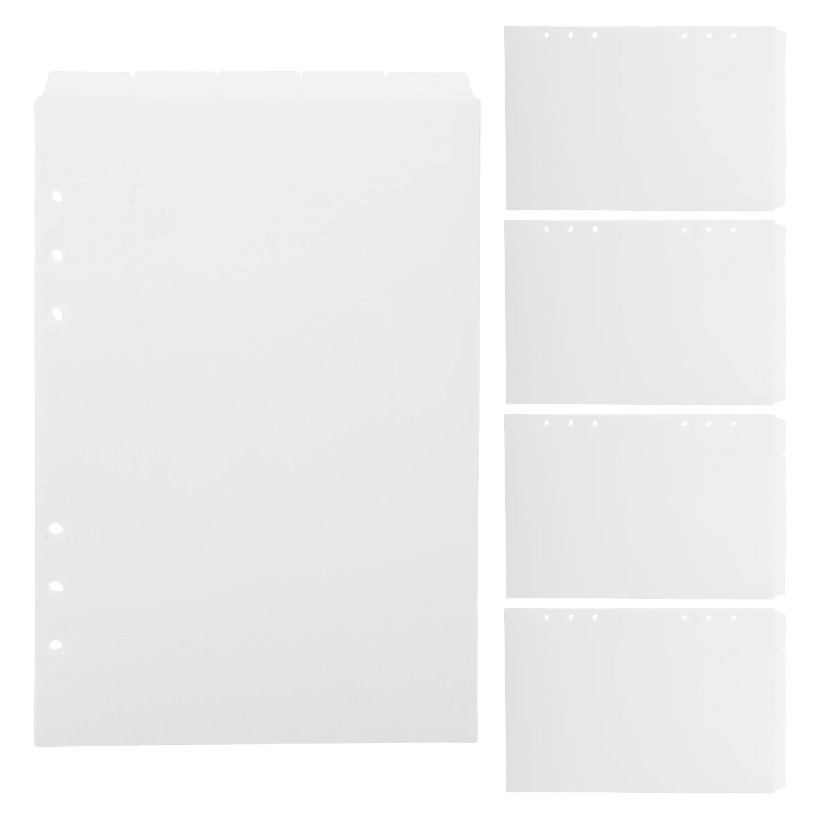 

25Pcs Binder Dividers A5 Portable Pp Removable Detachable Loose Leaf Notebook Index Inserts for Office School Organizing