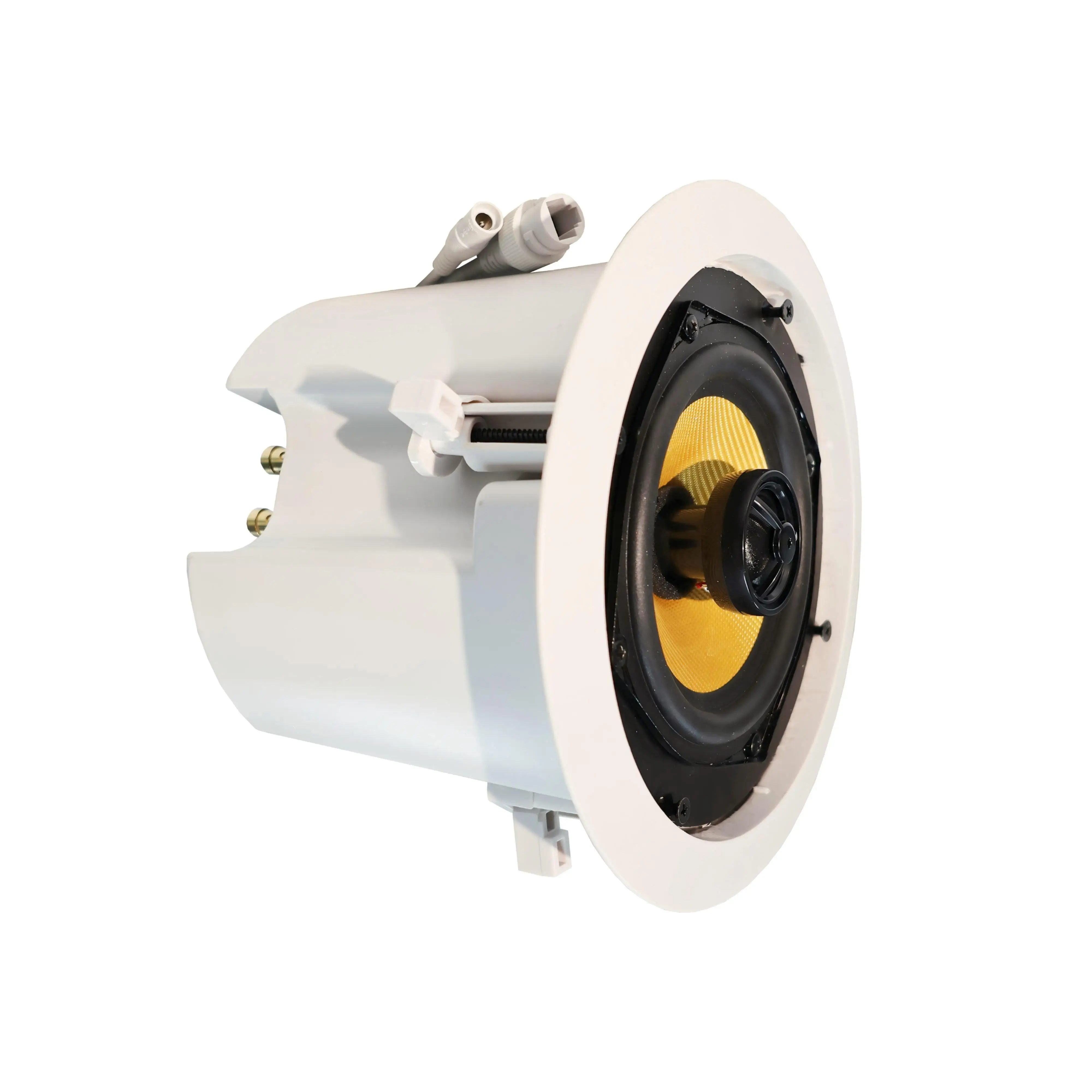 Speaker Plafon IP TLF POE Power Optional, Jaringan Nirkabel WIFI, Manajemen Kontrol Jarak Jauh Lewat Aplikasi Ponsel, Mendukung AUX