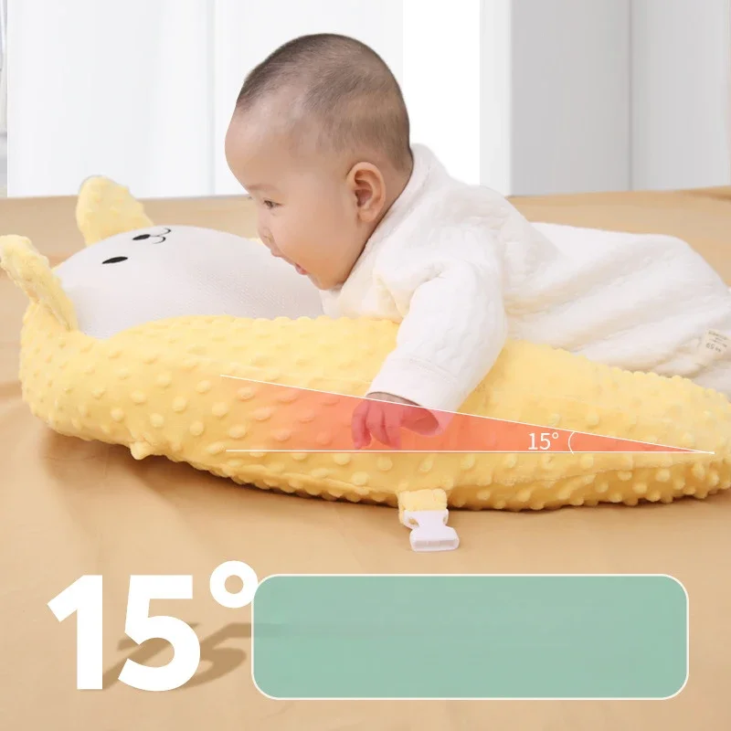 

Baby Lying Down Sleep Soothing Pillow Baby Intestinal Gas Exhaust Airplane Hold Anti-spit Up ‌Bolster‌ Soothing Sleep Cushion