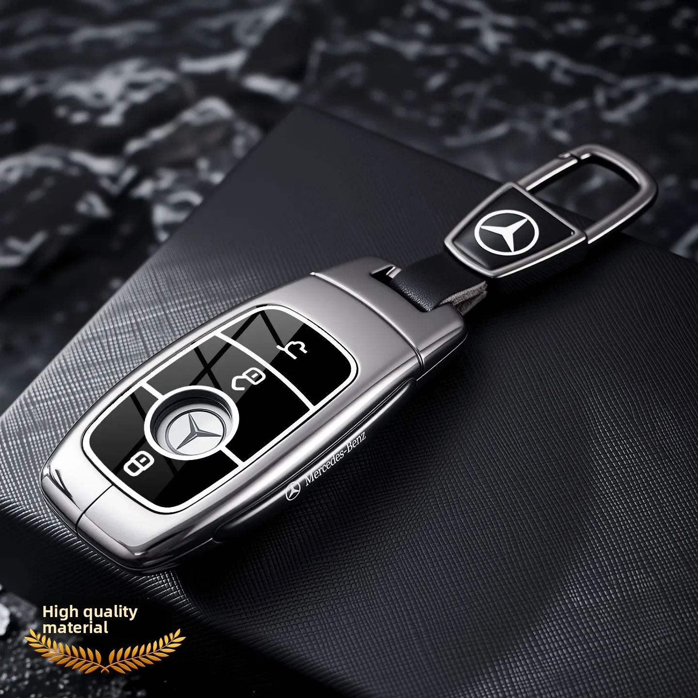 Golden TPU Car Key Case Cover For Mercedes Benz E S G Class GLC CLE CLA GLB GLS W177 W205 W213 W222 X167 AMG E200 E260 Shell Fob