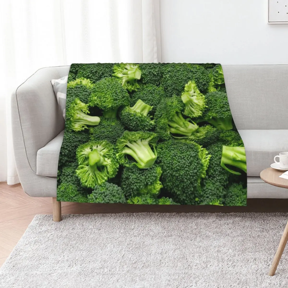 broccoli Throw Blanket funny gift Vintage Multi-Purpose Sofa Throw Soft Plaid Baby Blankets