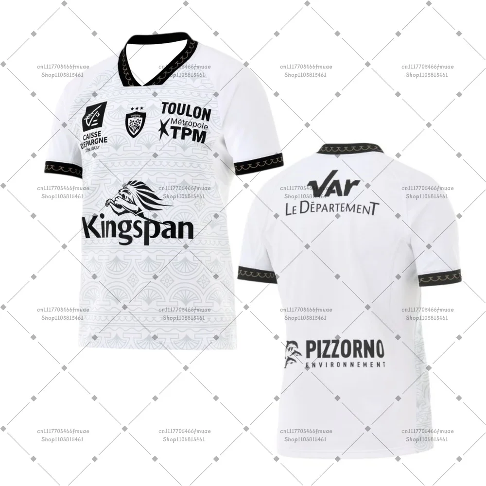 2026/27 TOP 14 RC Unisex Outdoor Sports Fans T-Shirt Toulon Men Training Breathable Quick-dry Family Match Home Rugby Jersey
