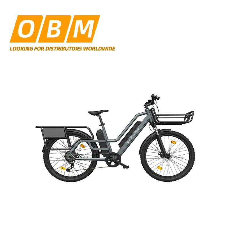 300 ADO Electric Family Cargo Bike Bicycle EBike New Lithium Battery 48V Rear Hub Motor Aluminum Alloy 15 AH