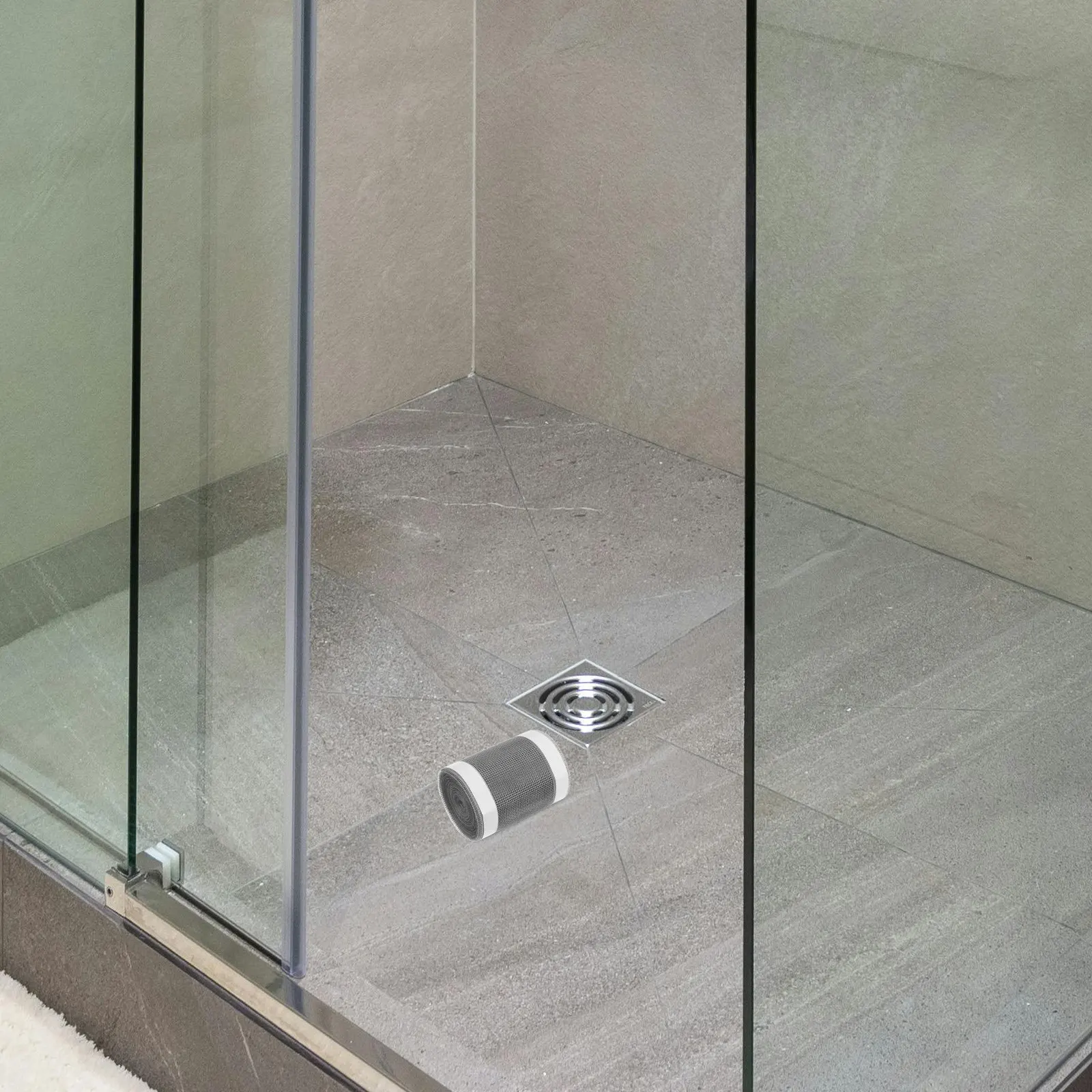 

1 Roll Disposable Floor Drain Sticker for Shower Self Adhesive Hair Catcher Fine Mesh Drain Cover Anti Smell Drainage Screen