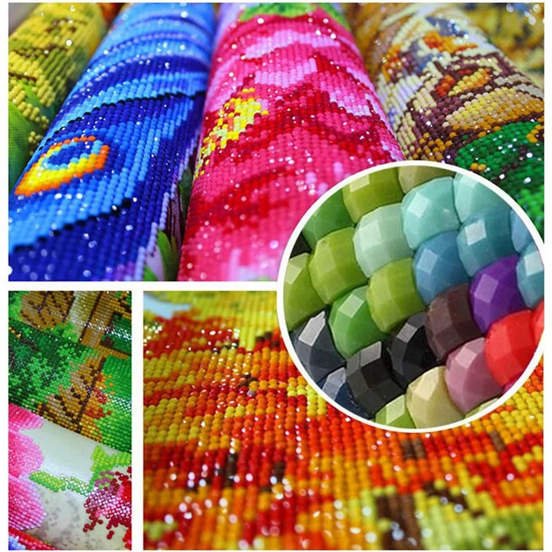 J1UL1N DIY Diamond Painting Kit Full Drill For Adult/Kid, Snow Kitten Diamond Embroidery Crystal Rhinestone For Home Wall Decor