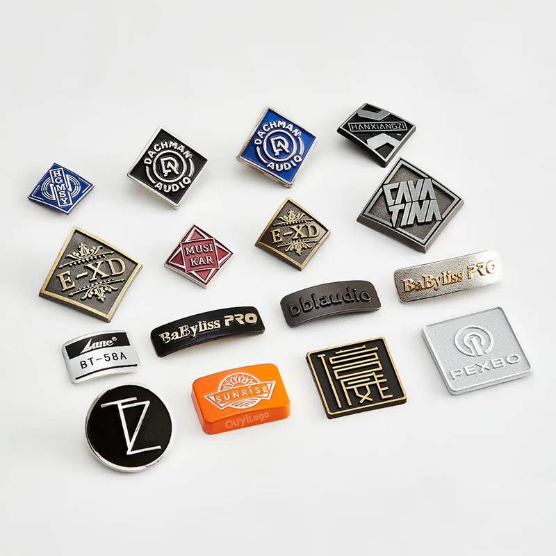 Customized Metal Sign Bottle Curved Metal Label Metal Plate Electroplated Curved Cup Metal Nameplate Customization